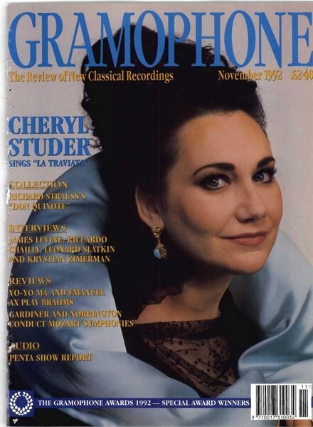 Gramophone – November 1992 Cover