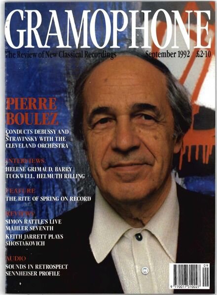Gramophone – September 1992 Cover