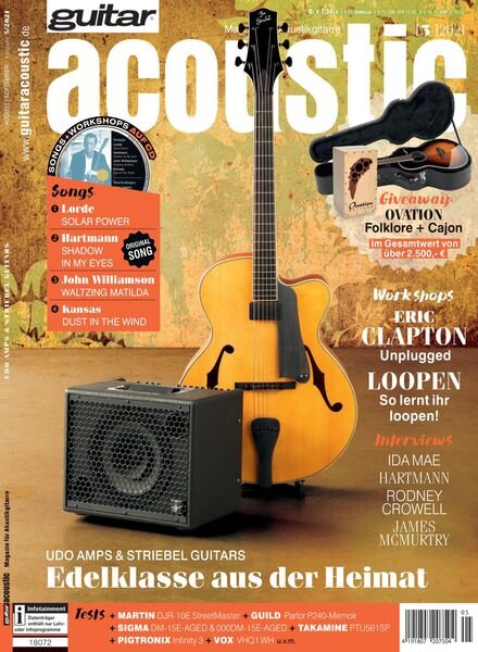 Guitar Acoustic – August 2021 Cover