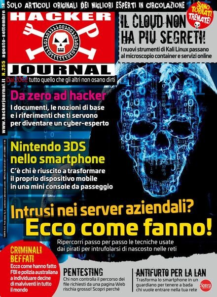 Hacker Journal – Agosto-Settembre 2021 Cover