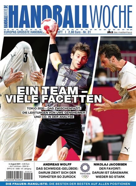 HANDBALLWOCHE – 03 August 2021 Cover