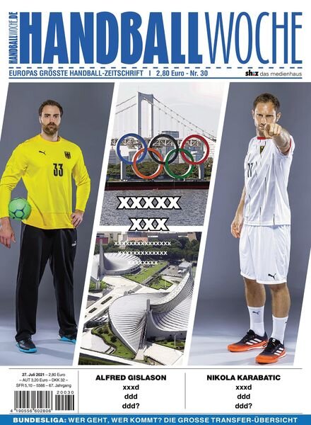HANDBALLWOCHE – 27 Juli 2021 Cover