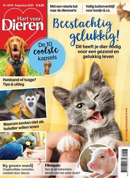Hart voor Dieren – augustus 2021 Cover