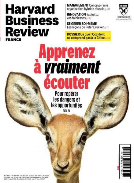 Harvard Business Review France – Aout-Septembre 2021 Cover