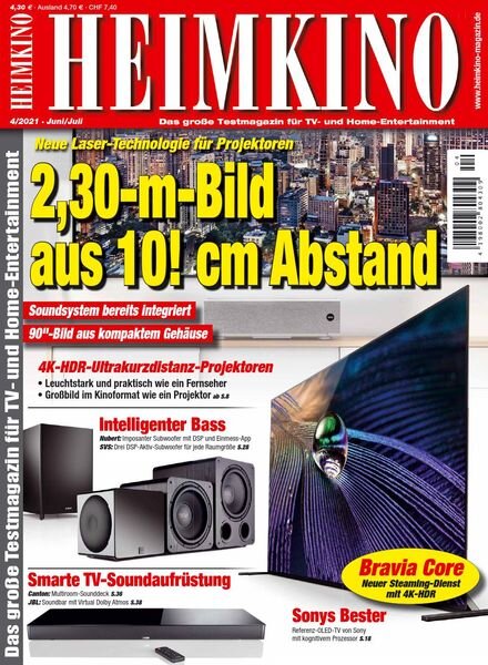 HEIMKINO – Juni-Juli 2021 Cover