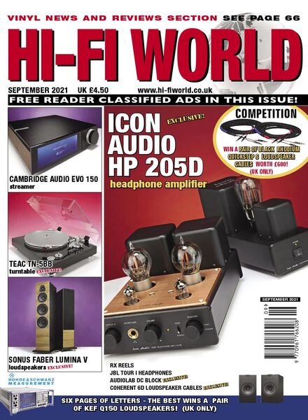 Hi-Fi World – September 2021 Cover