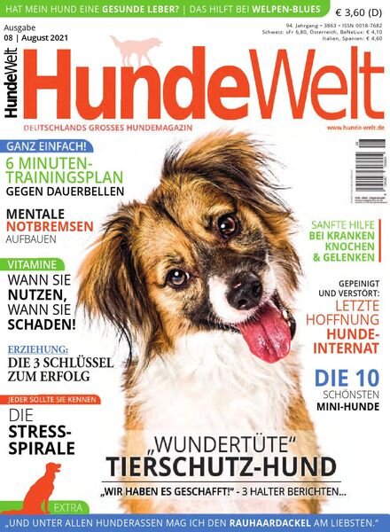 HundeWelt – August 2021 Cover
