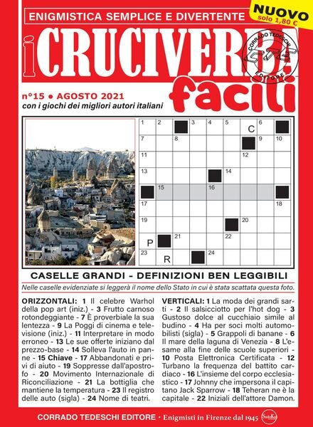 I Cruciverba Facili – agosto 2021 Cover