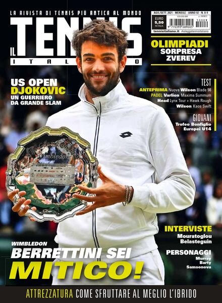 Il Tennis Italiano – Agosto-Settembre 2021 Cover