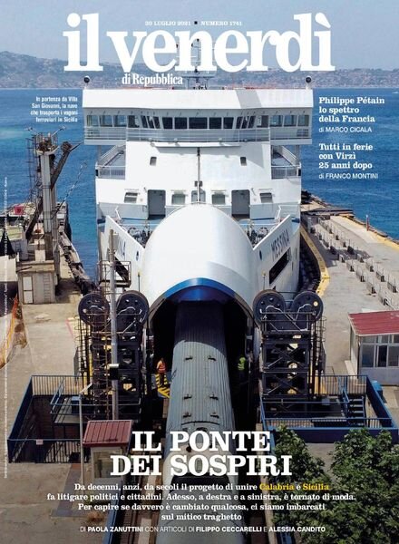 Il Venerdi di Repubblica – 30 Luglio 2021 Cover