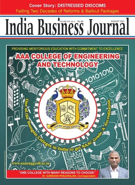 Indian Business Journal – August 2021 Cover