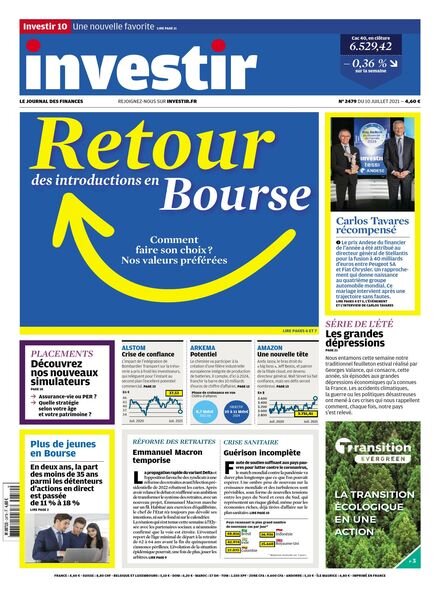 Investir – 10 Juillet 2021 Cover