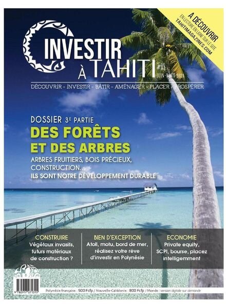 Investir a Tahiti – Juin-Aout 2021 Cover