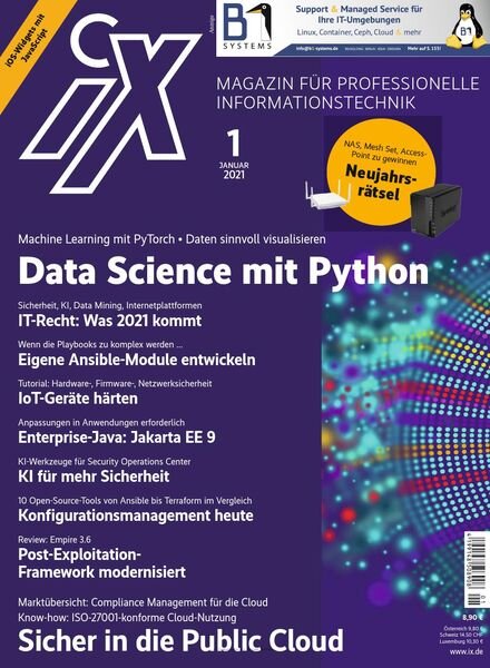 iX Magazin – Januar 2021 Cover