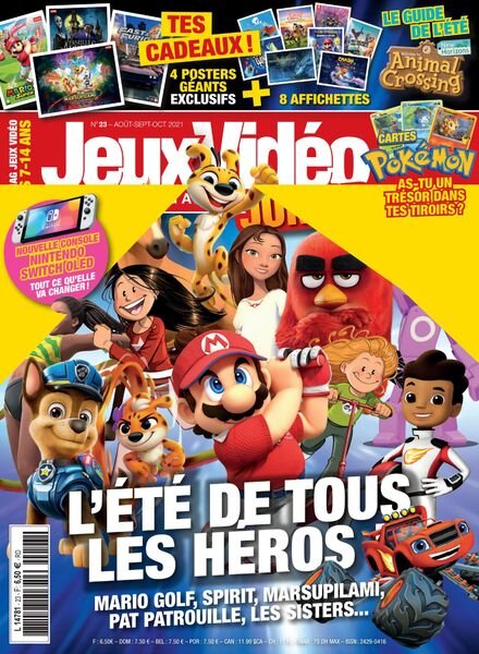Jeux Video Magazine Junior – Aout-Octobre 2021 Cover