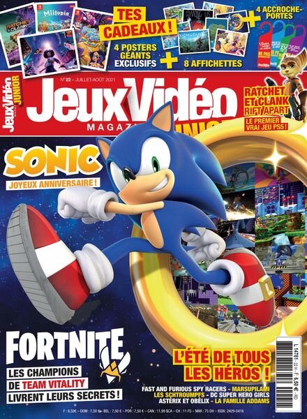Jeux Video Magazine Junior – Juillet-Aout 2021 Cover