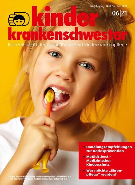 Kinderkrankenschwester – Juni 2021 Cover