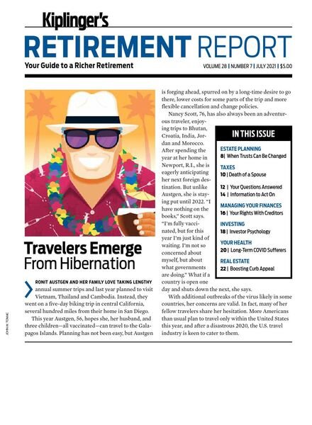 Kiplinger’s Retirement Report – July 2021 Cover