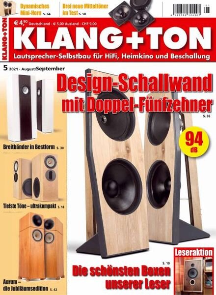 KLANG+TON – 30 Juli 2021 Cover