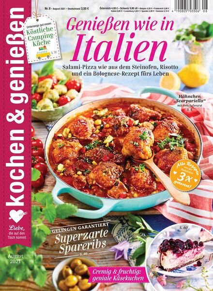 kochen & geniessen – Juli 2021 Cover
