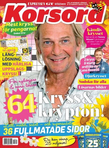 Korsord – 09 augusti 2021 Cover