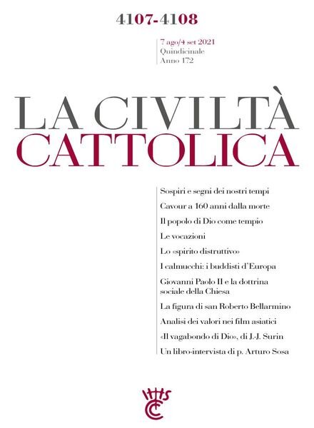 La Civilta Cattolica – 7 Agosto 2021 Cover