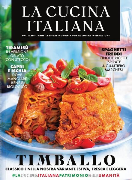 La Cucina Italiana – agosto 2021 Cover