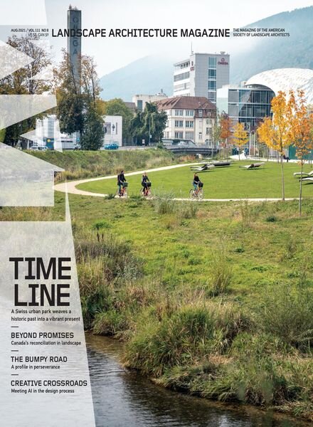 Landscape Architecture Magazine USA – August 2021 Cover