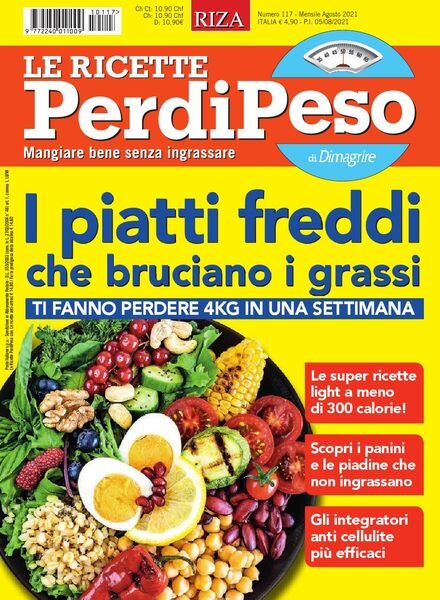 Le Ricette PerdiPeso – Agosto 2021 Cover