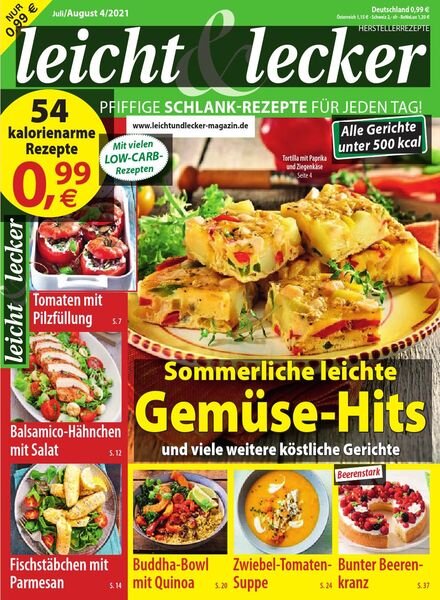 Leicht & Lecker – Juli-August 2021 Cover