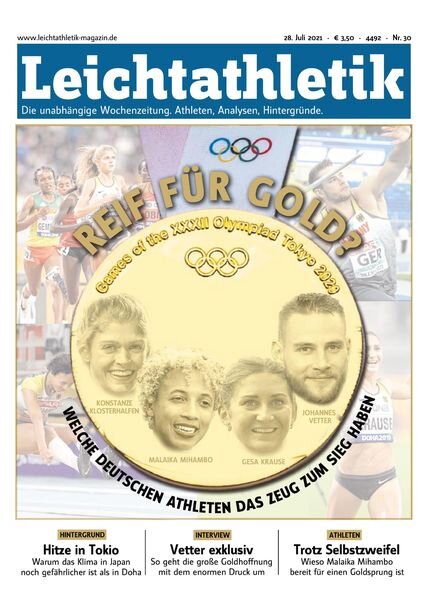 Leichtathletik – 27 Juli 2021 Cover