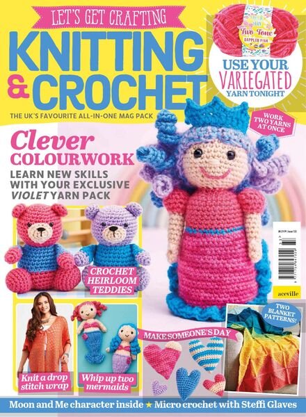 Let’s Get Crafting Knitting & Crochet – Issue 133 – July 2021 Cover