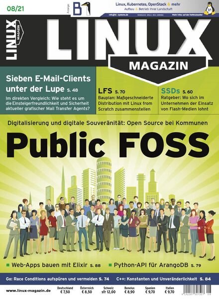 Linux Magazin germany – August 2021 Cover