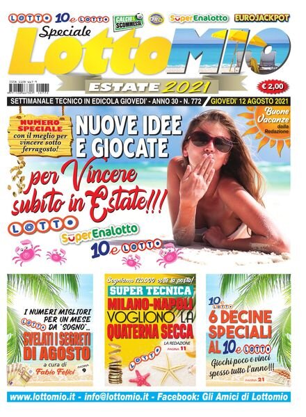 Lottomio del Giovedi – Speciale Estate 2021 – 12 Agosto 2021 Cover
