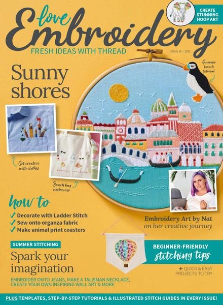 Love Embroidery – Issue 16 – July 2021 Cover