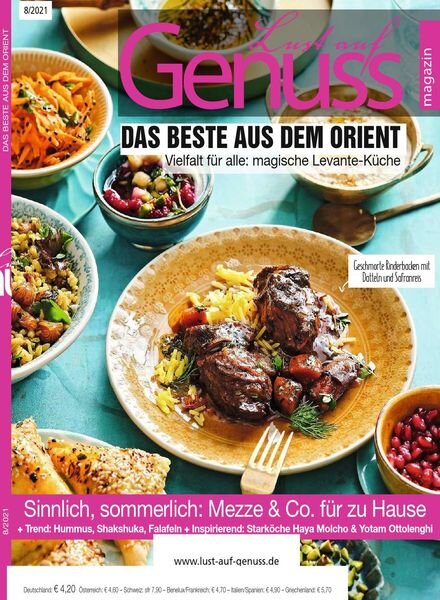 Lust auf Genuss – August 2021 Cover
