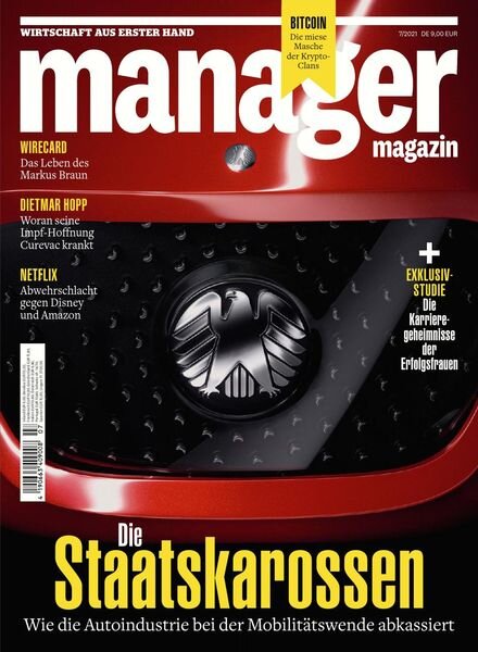 Manager Magazin – Juli 2021 Cover