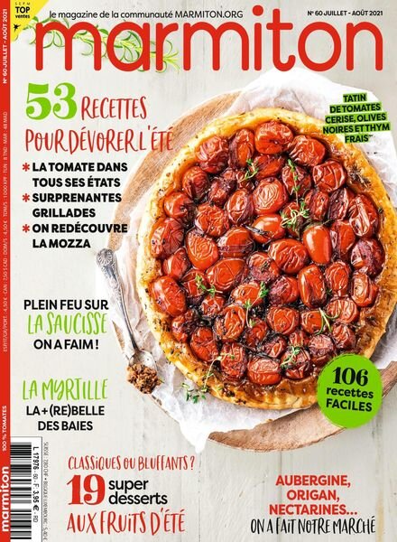 Marmiton – Juillet-Aout 2021 Cover