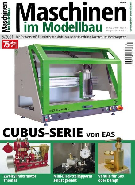 Maschinen im Modellbau – August 2021 Cover