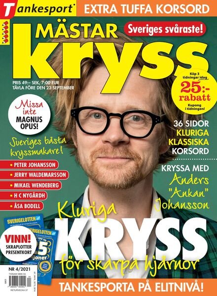 Mastarkryss – 15 juli 2021 Cover