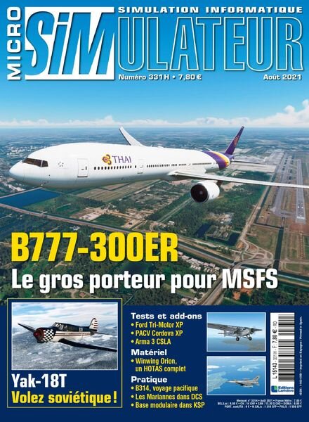 Micro Simulateur – aout 2021 Cover