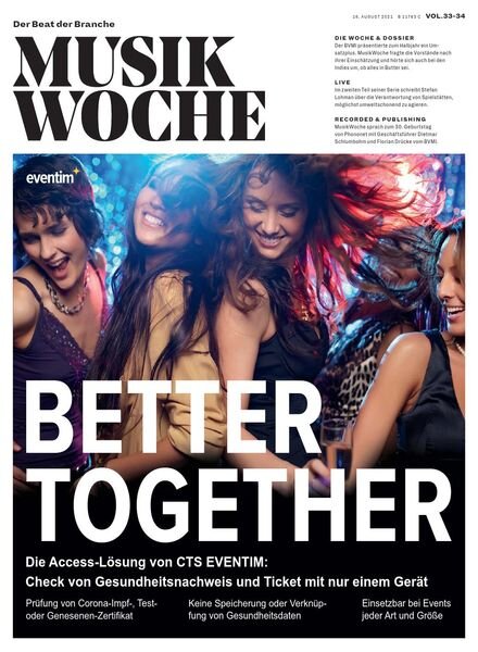 MusikWoche – 16 August 2021 Cover