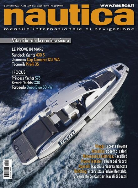 Nautica – agosto 2021 Cover
