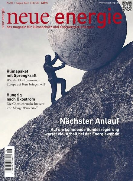 neue energie – 05 August 2021 Cover