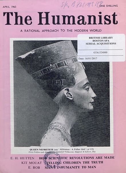 New Humanist – The Humanist, April 1963 Cover