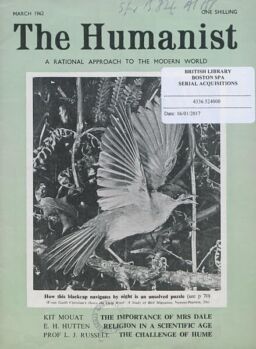 New Humanist – The Humanist, March 1962