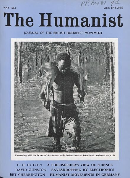 New Humanist – The Humanist, May 1964 Cover