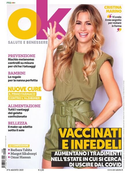 Ok Salute e Benessere – Agosto 2021 Cover