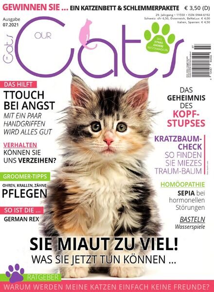 Our Cats – Juli 2021 Cover