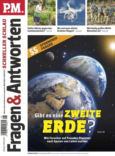 P.M Fragen & Antworten – August 2021 Cover